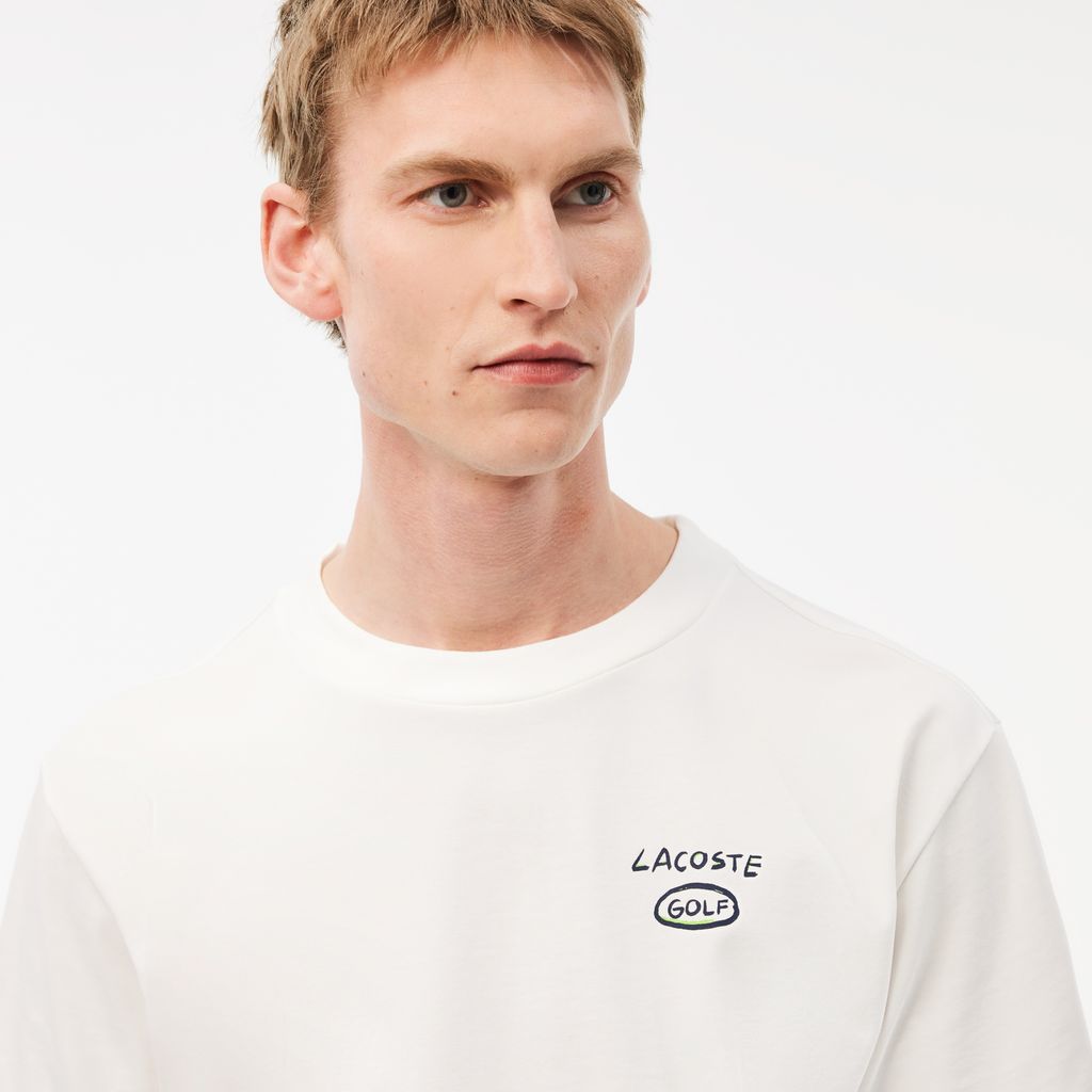 Áo Thun Golf Lacoste Nam Dáng Rộng Công Nghệ Ultra Dry Chất Liệu Cotton