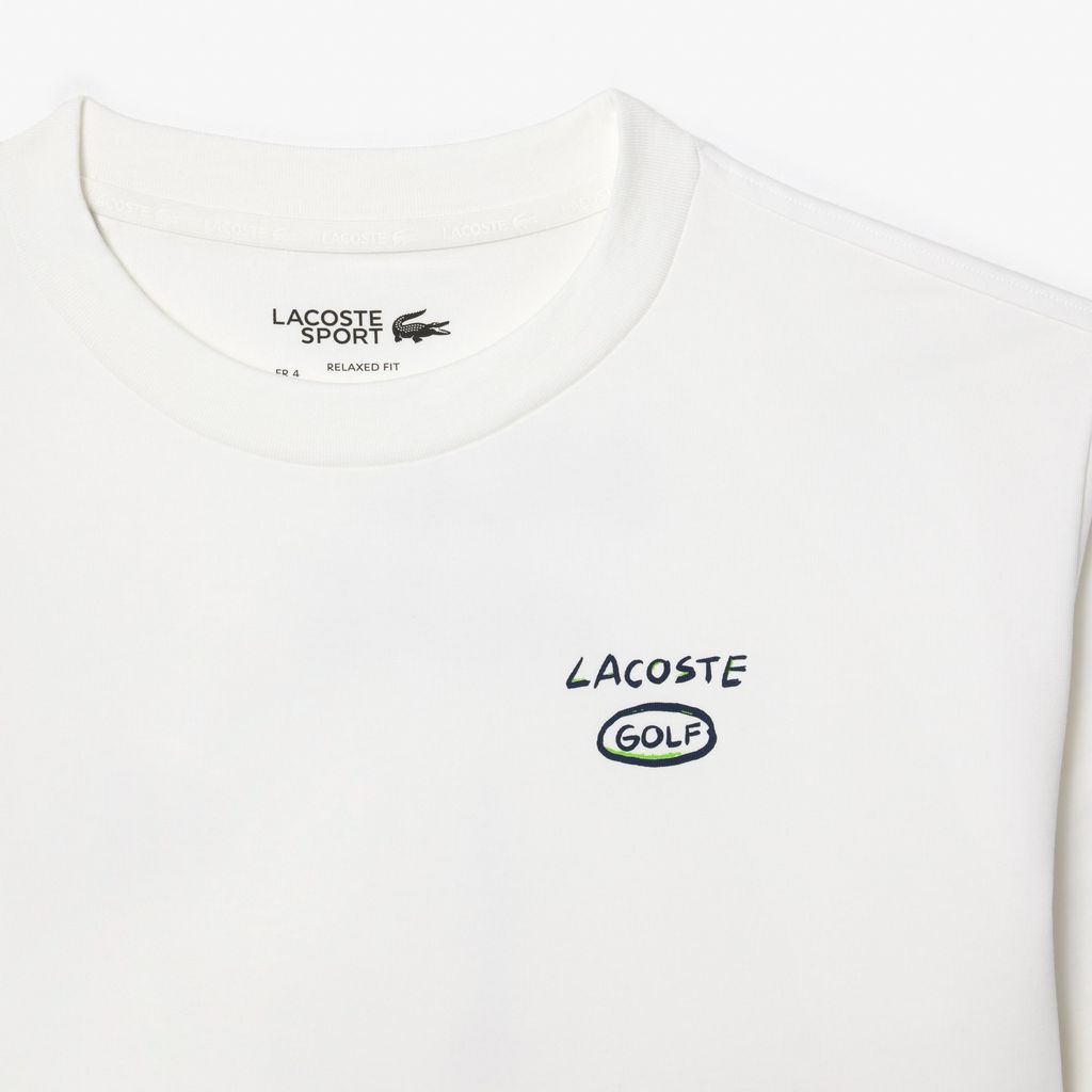 Áo Thun Golf Lacoste Nam Dáng Rộng Công Nghệ Ultra Dry Chất Liệu Cotton