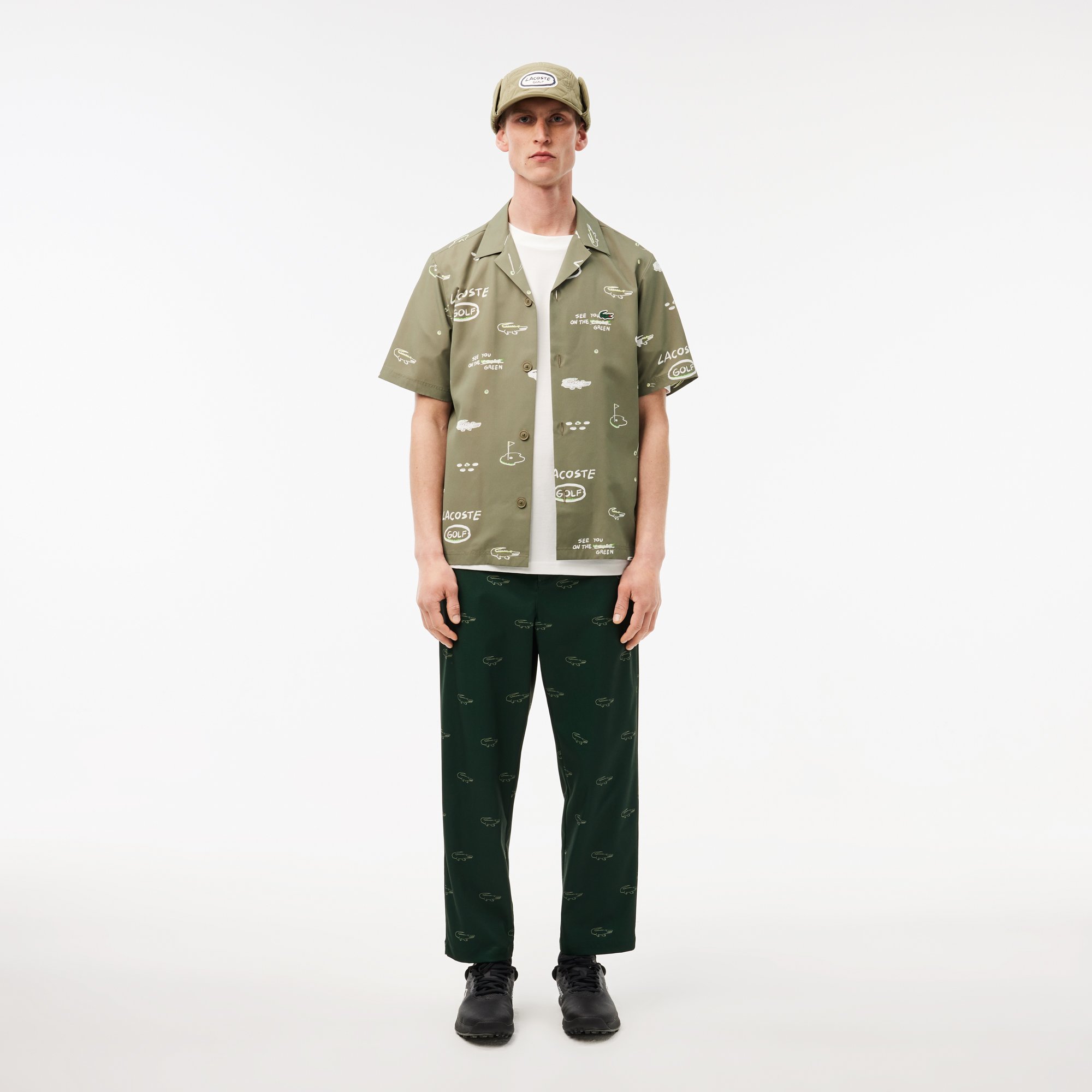 Áo Thun Golf Lacoste Nam Dáng Rộng Công Nghệ Ultra Dry Chất Liệu Cotton
