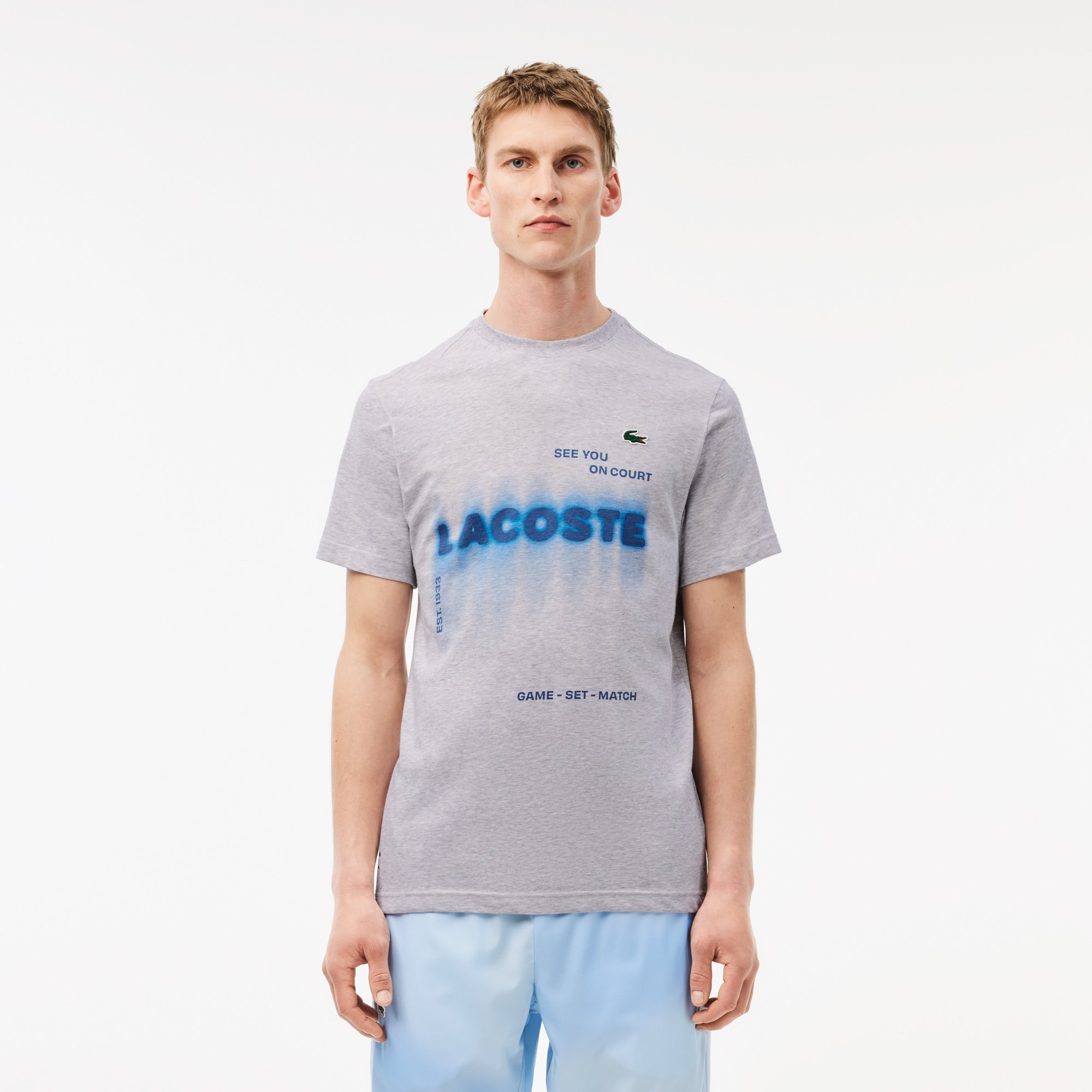 Áo Thun Tennis Lacoste Nam Lacoste X Daniil Medvedev