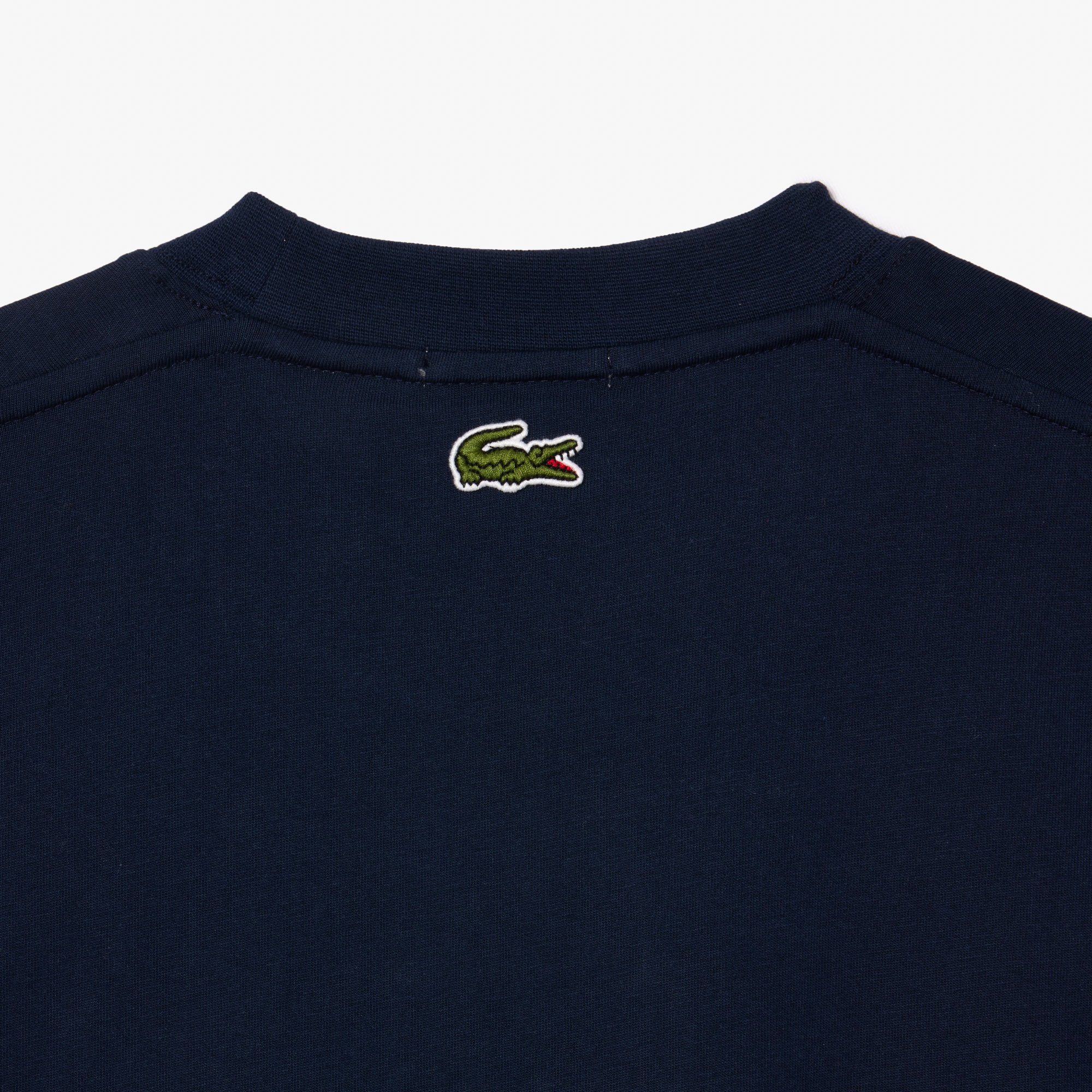 Áo Thun Lacoste Unisex Chất Liệu Cotton Họa Tiết In