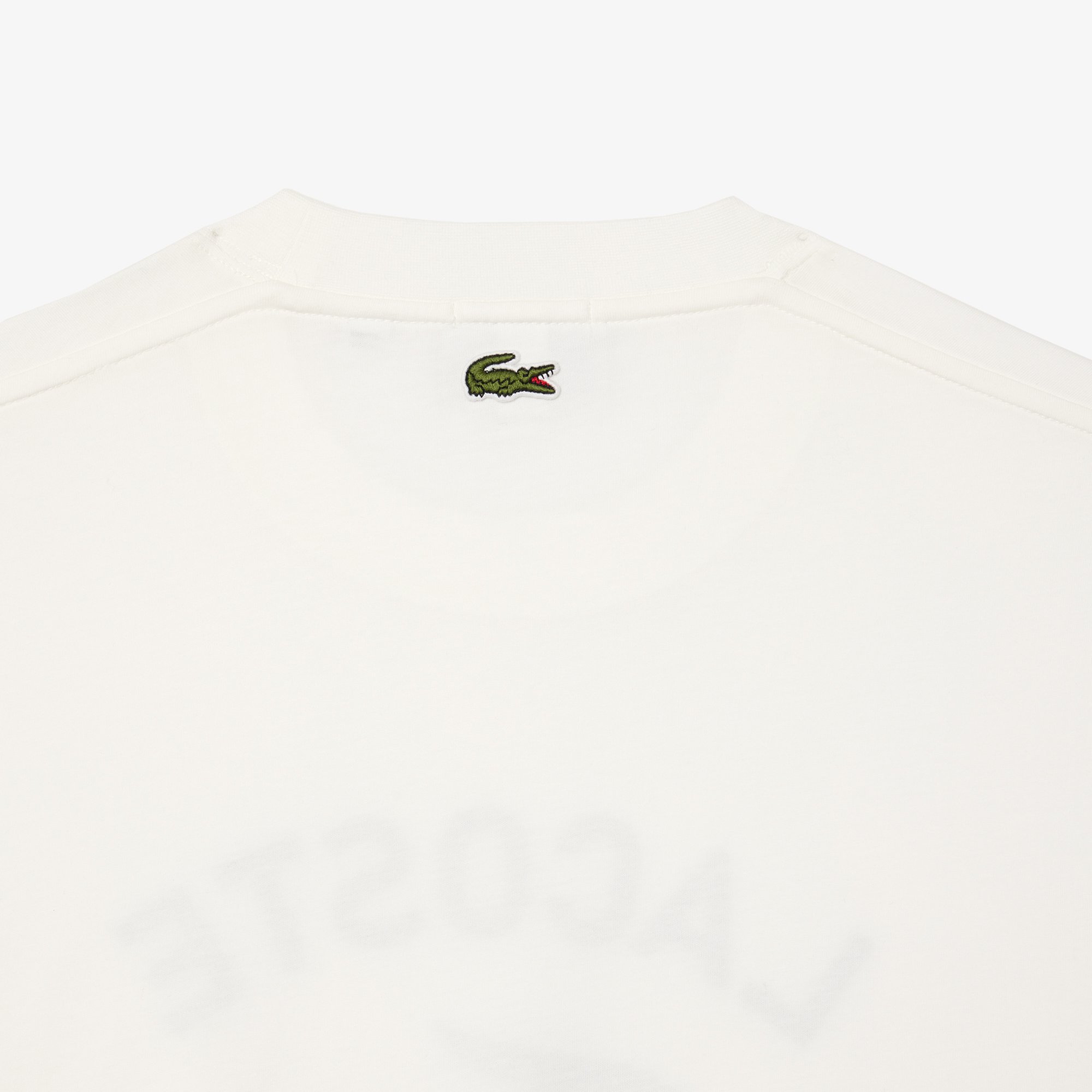 Áo Thun Lacoste Unisex Chất Liệu Cotton Họa Tiết In