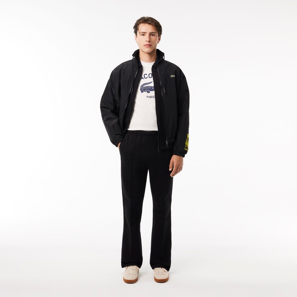 Áo Thun Lacoste Unisex Chất Liệu Cotton Họa Tiết In