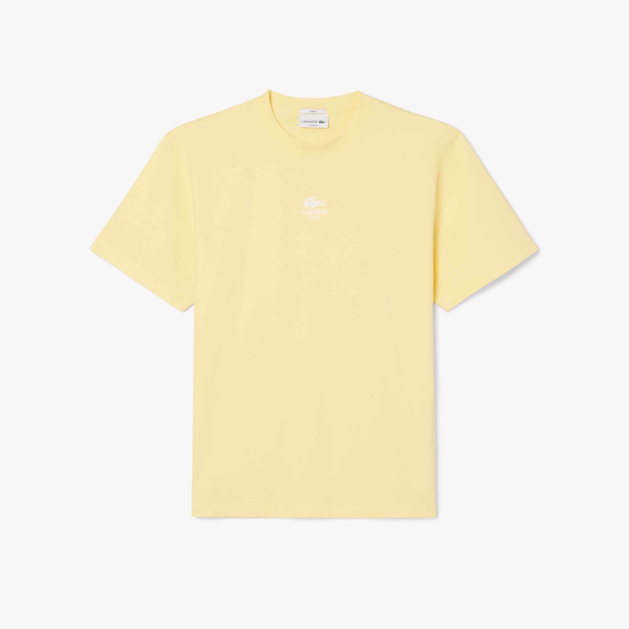 Áo Thun Lacoste Unisex Chất Liệu Cotton Họa Tiết In