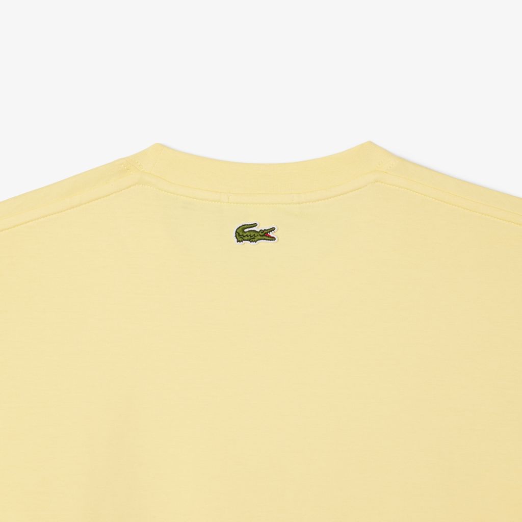 Áo Thun Lacoste Unisex Chất Liệu Cotton Họa Tiết In