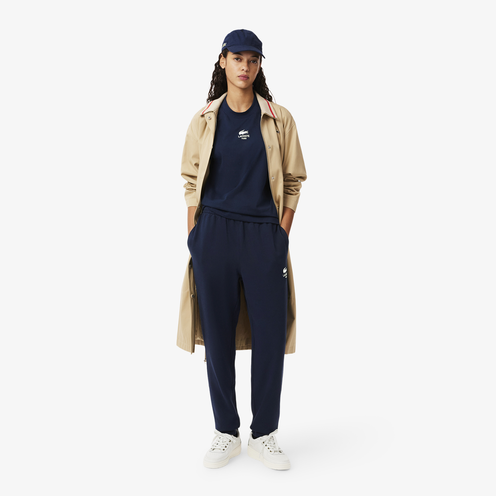 Áo Thun Lacoste Unisex Chất Liệu Cotton Họa Tiết In