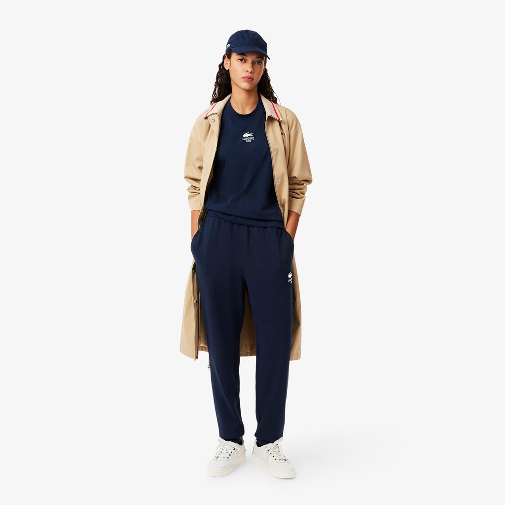 Áo Thun Lacoste Unisex Chất Liệu Cotton Họa Tiết In