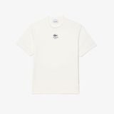 Áo Thun Lacoste Unisex Chất Liệu Cotton Họa Tiết In