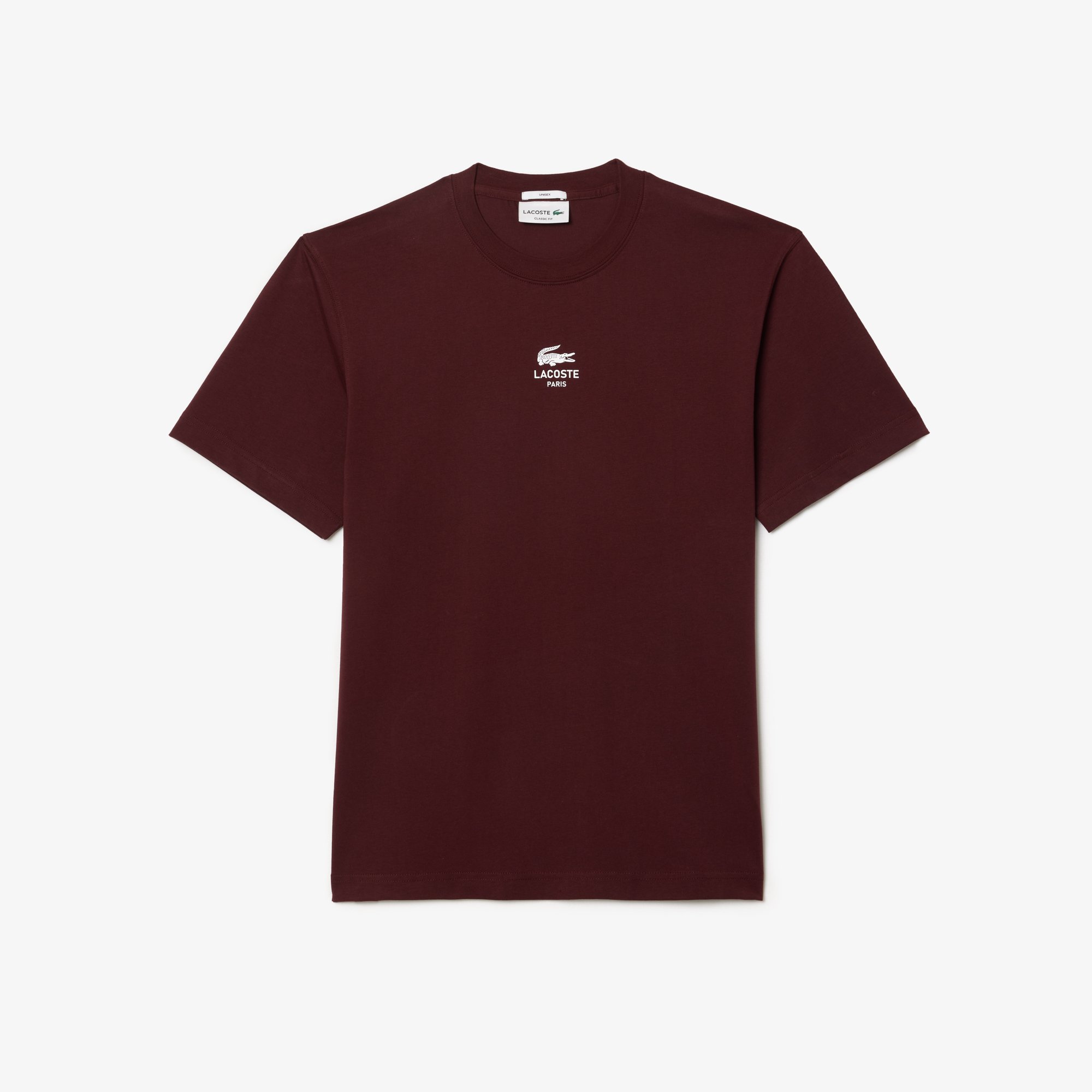 Áo Thun Lacoste Unisex Chất Liệu Cotton Họa Tiết In