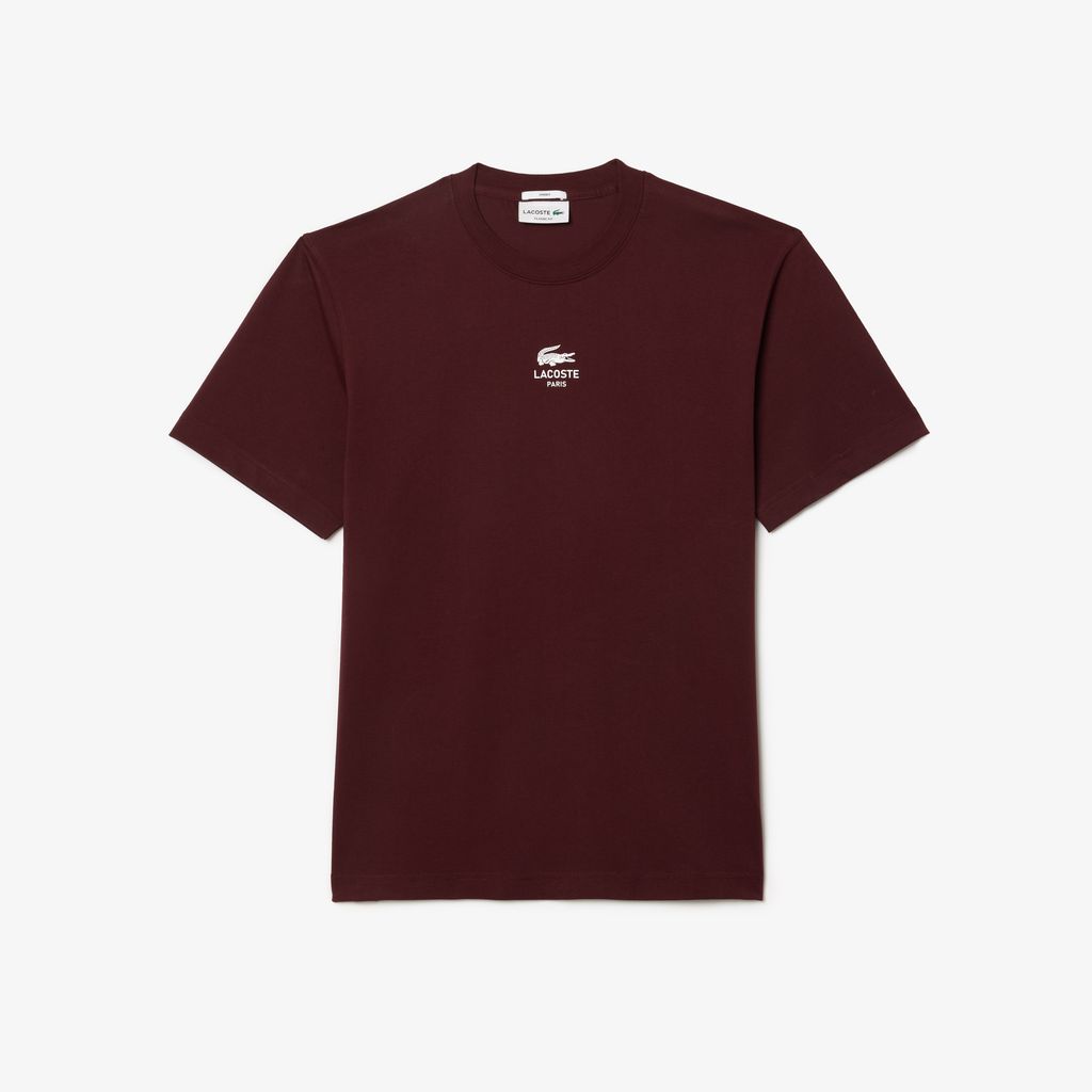 Áo Thun Lacoste Unisex Chất Liệu Cotton Họa Tiết In