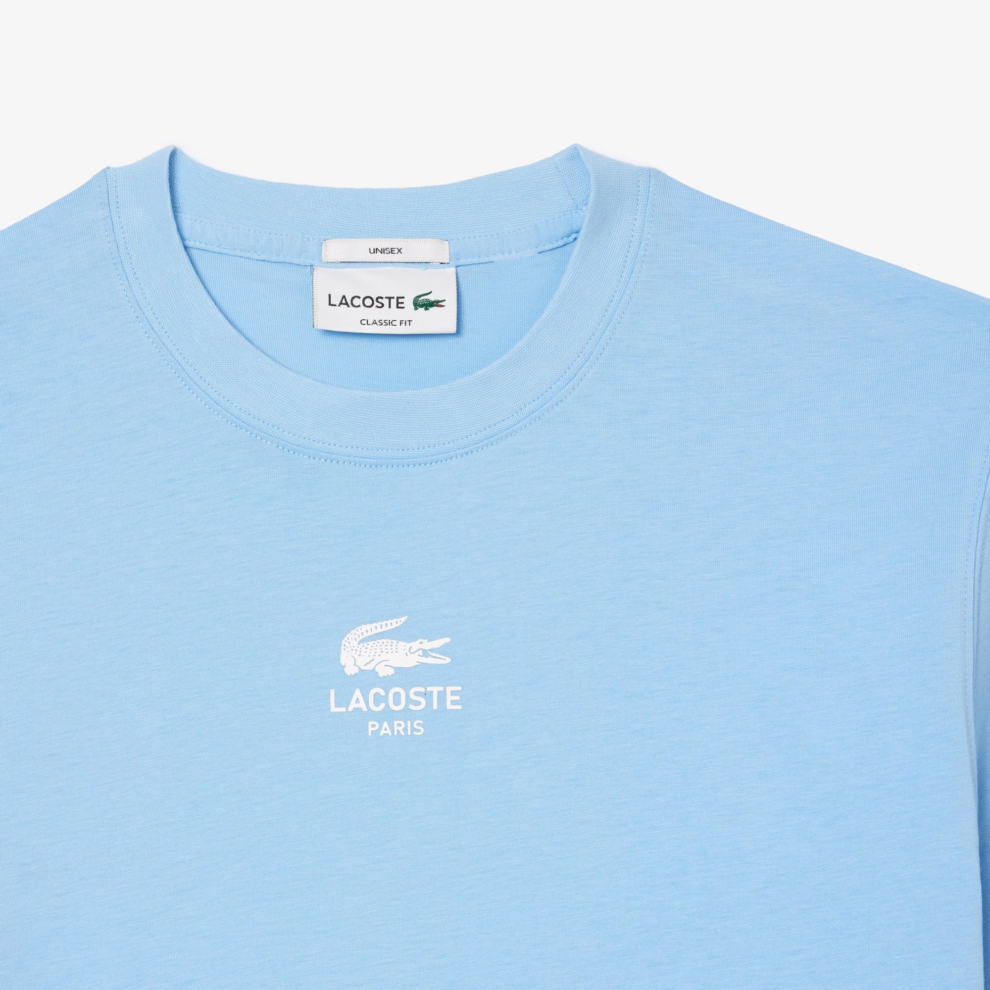 Áo Thun Lacoste Unisex Chất Liệu Cotton Họa Tiết In