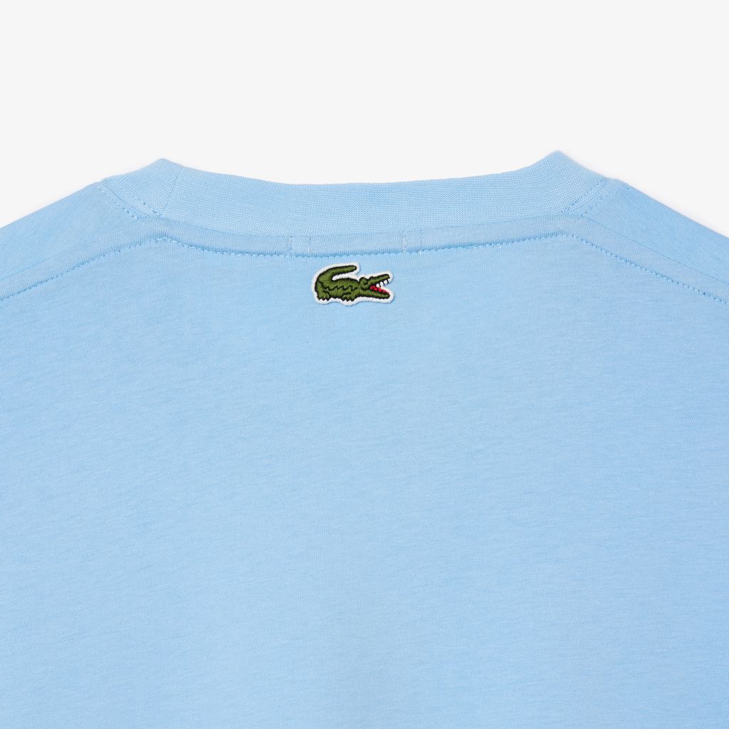 Áo Thun Lacoste Unisex Chất Liệu Cotton Họa Tiết In