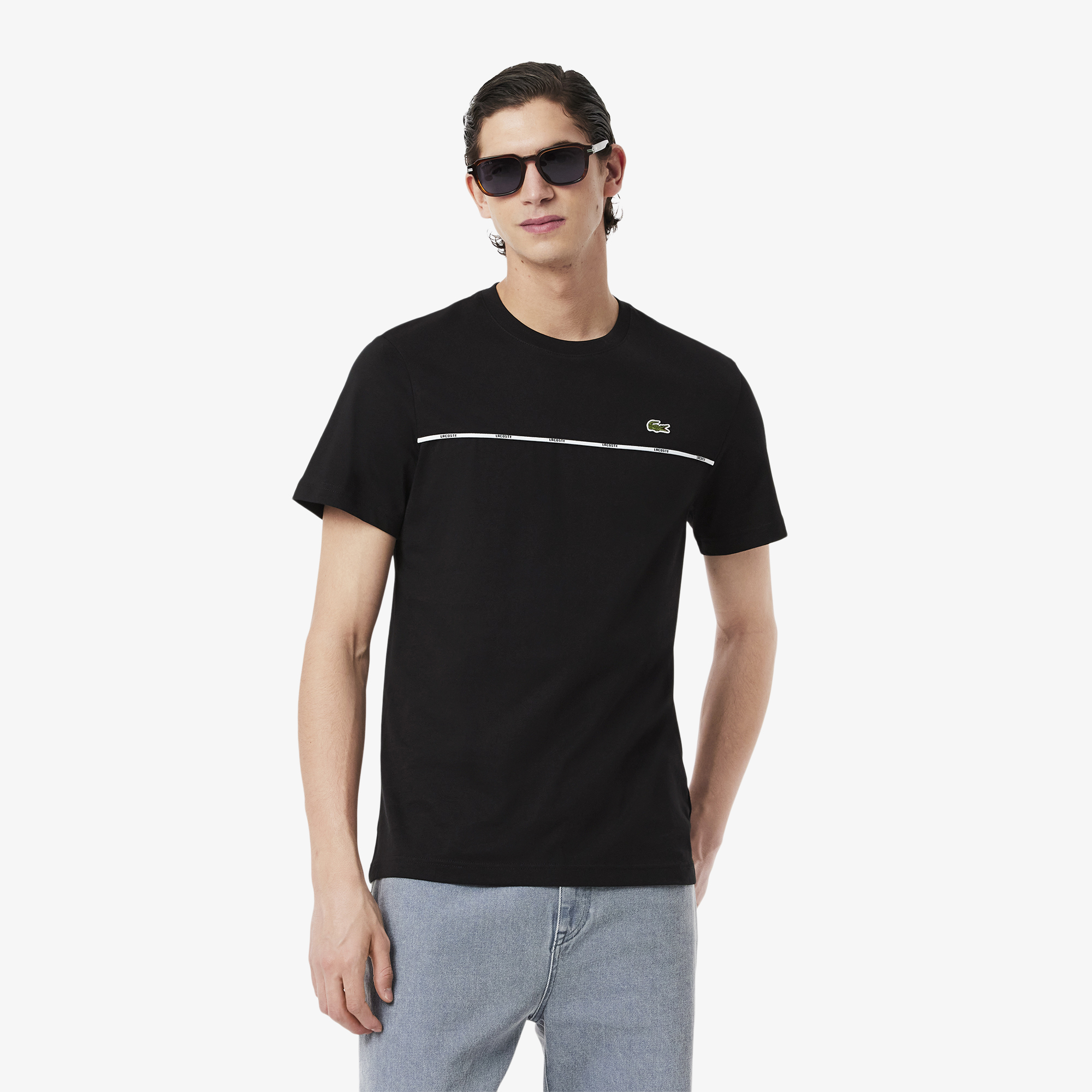 Áo Thun Lacoste Nam Dáng Suông Có Logo Lacoste