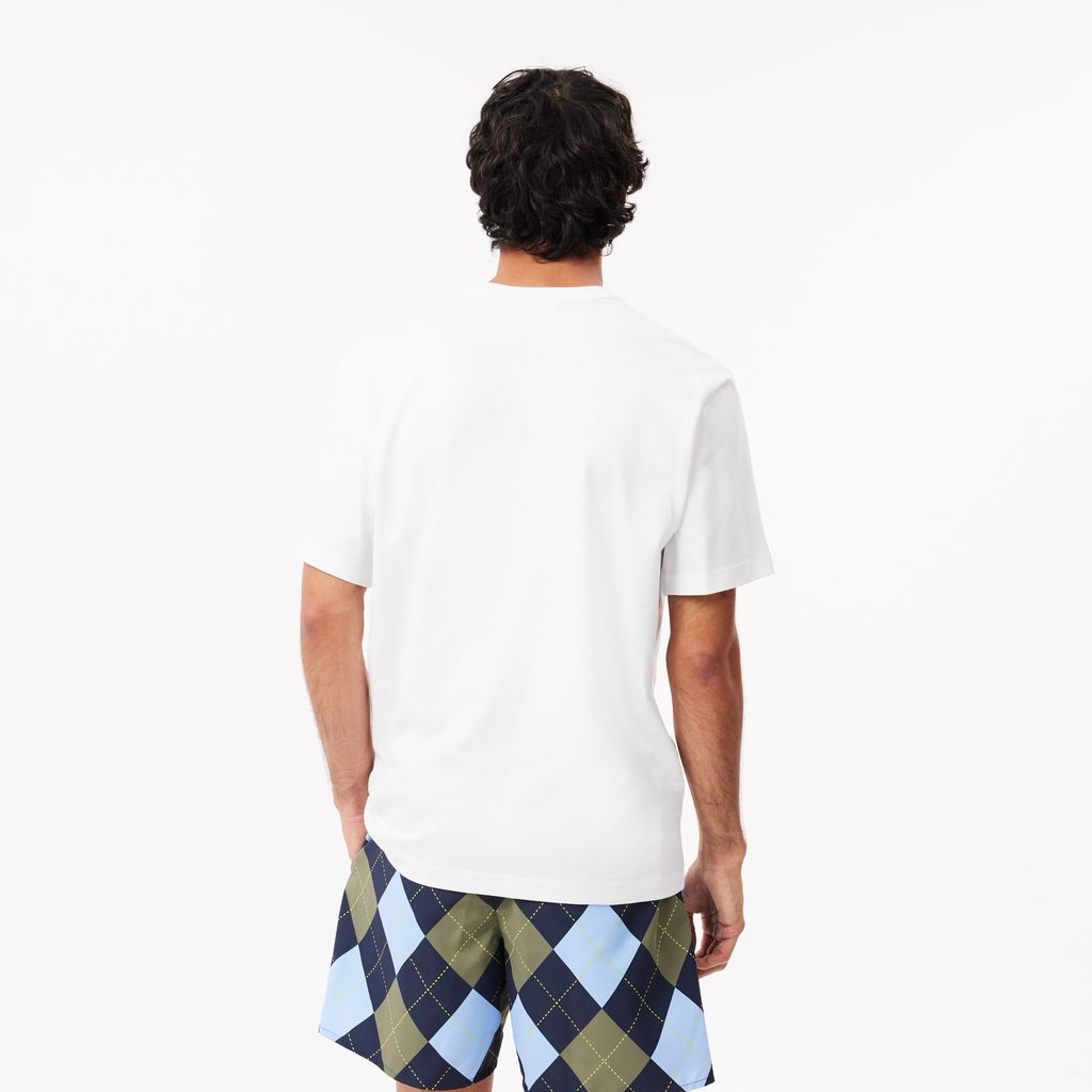 Áo Thun Lacoste Nam Chất Liệu Cotton Argyle Dày Họa Tiết In