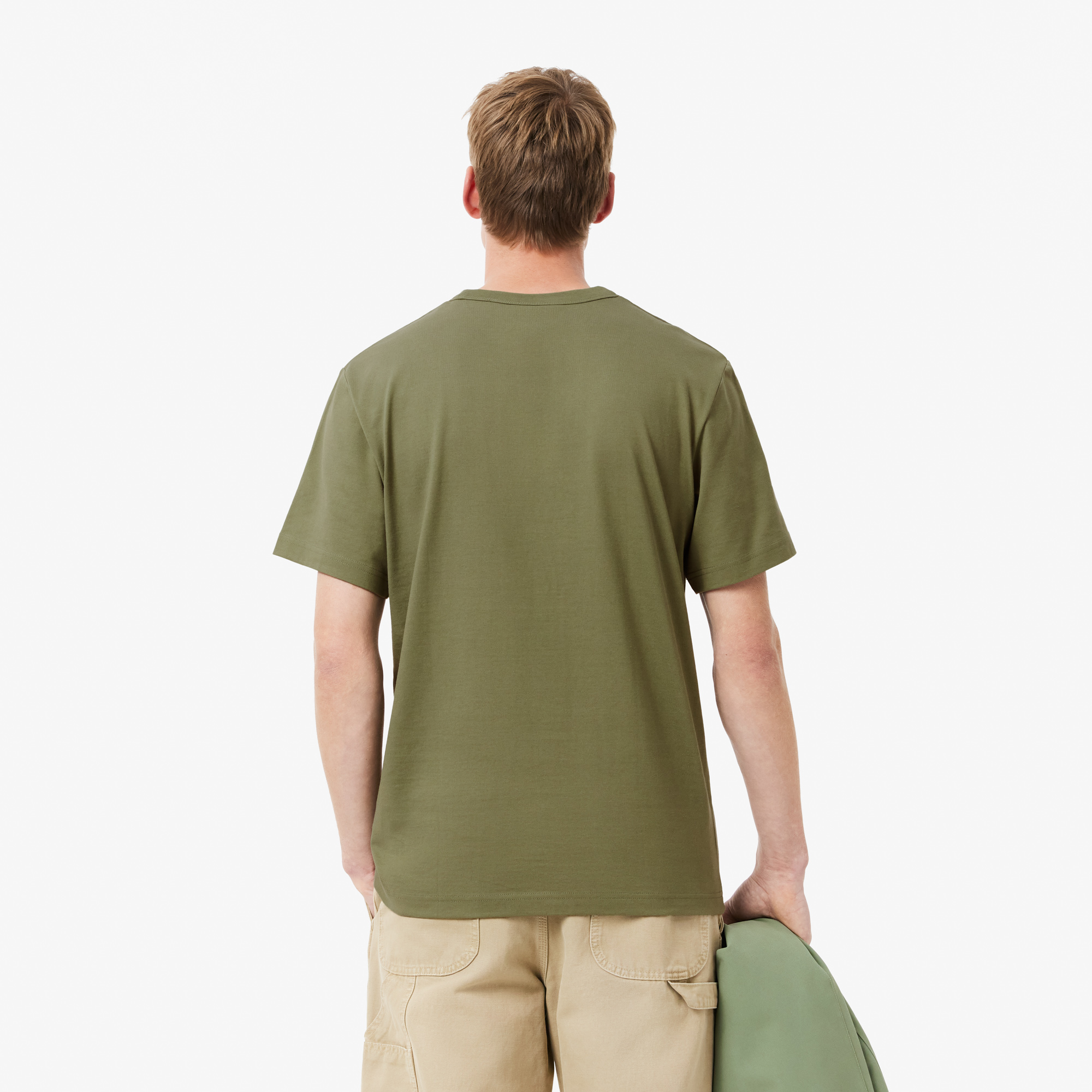Áo Thun Lacoste Nam Chất Liệu Cotton Argyle Dày Họa Tiết In