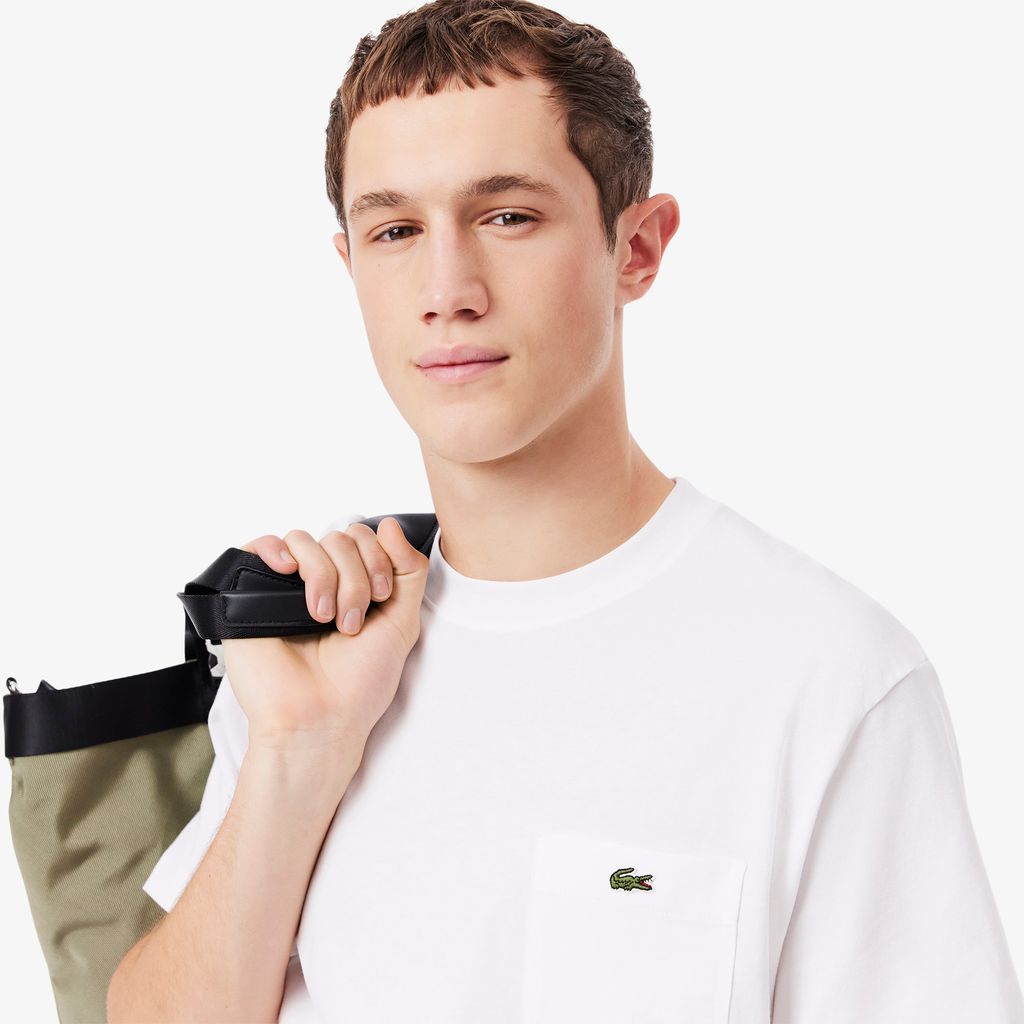 Áo Thun Lacoste Nam Chất Liệu Cotton Có Túi Ngực