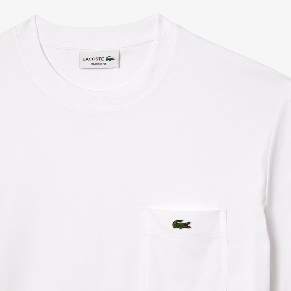 Áo Thun Lacoste Nam Chất Liệu Cotton Có Túi Ngực