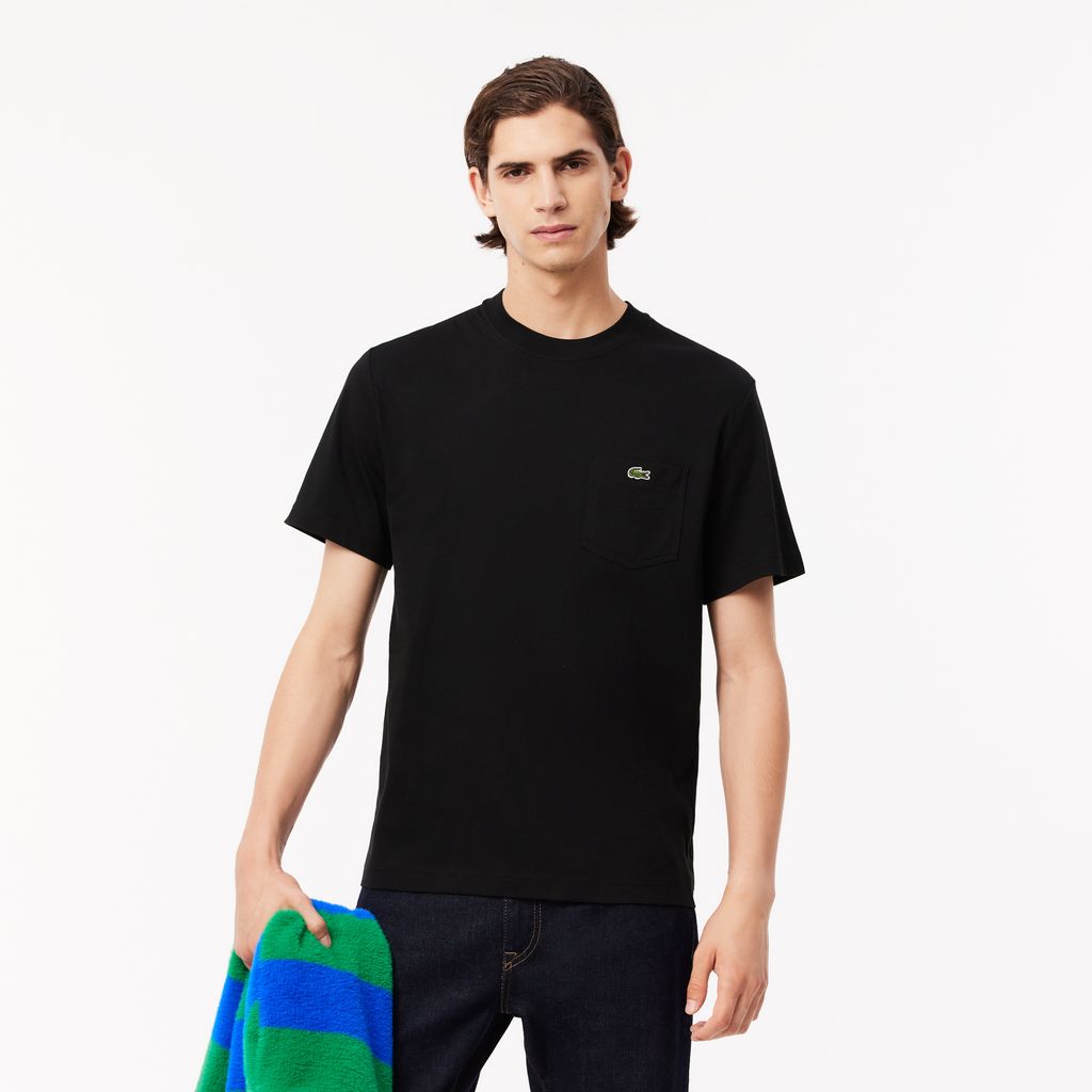 Áo Thun Lacoste Nam Chất Liệu Cotton Có Túi Ngực
