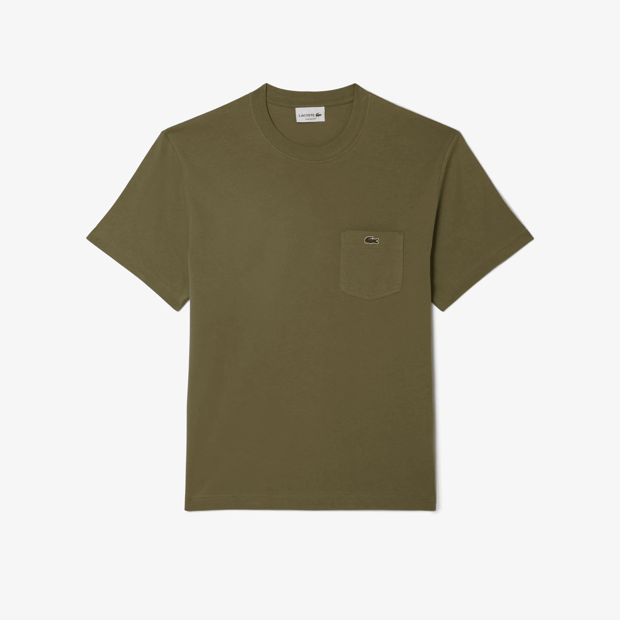 Áo Thun Lacoste Nam Chất Liệu Cotton Có Túi Ngực