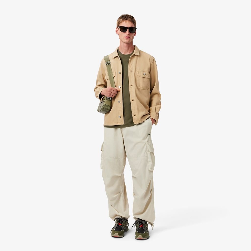 Áo Thun Lacoste Nam Chất Liệu Cotton Có Túi Ngực