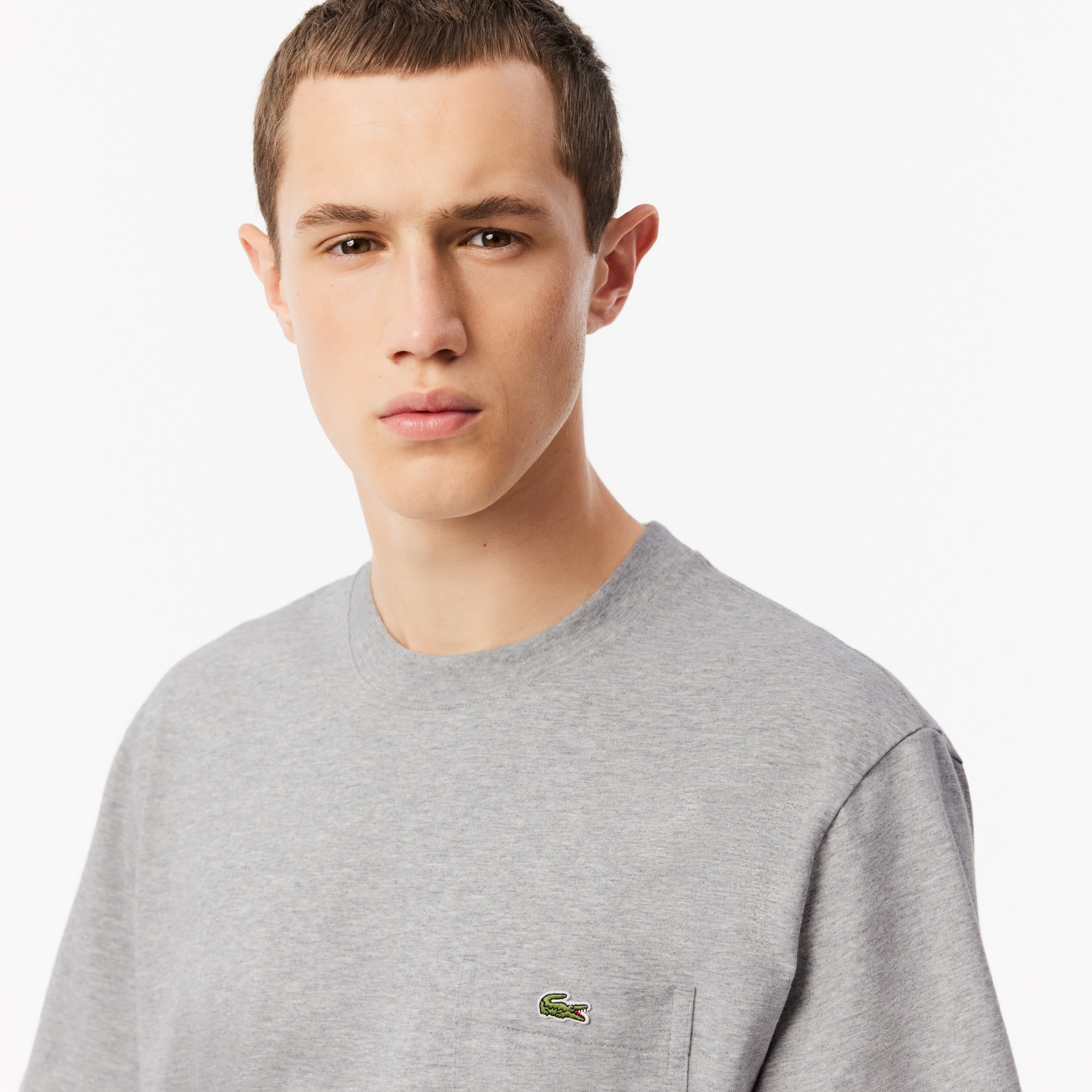 Áo Thun Lacoste Nam Chất Liệu Cotton Có Túi Ngực