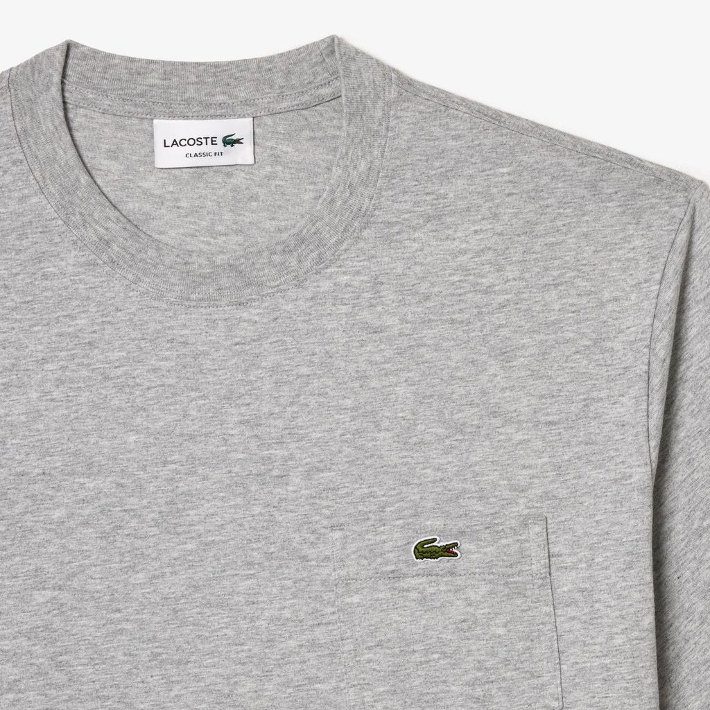Áo Thun Lacoste Nam Chất Liệu Cotton Có Túi Ngực