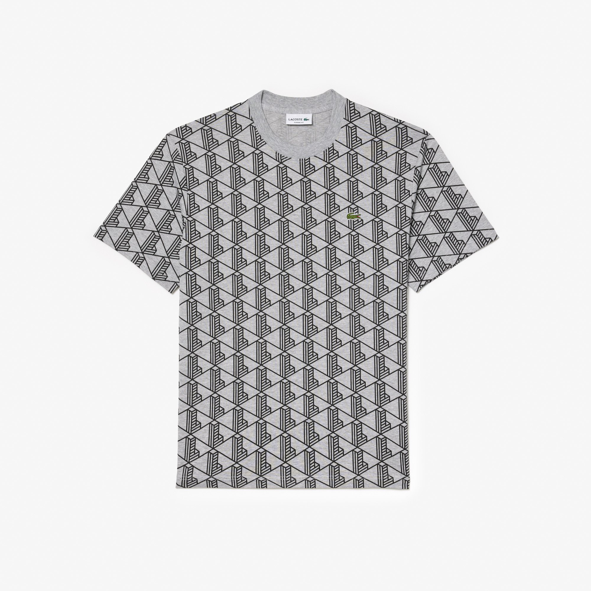 Áo Thun Lacoste Nam Chất Liệu Cotton Họa Tiết Monogram
