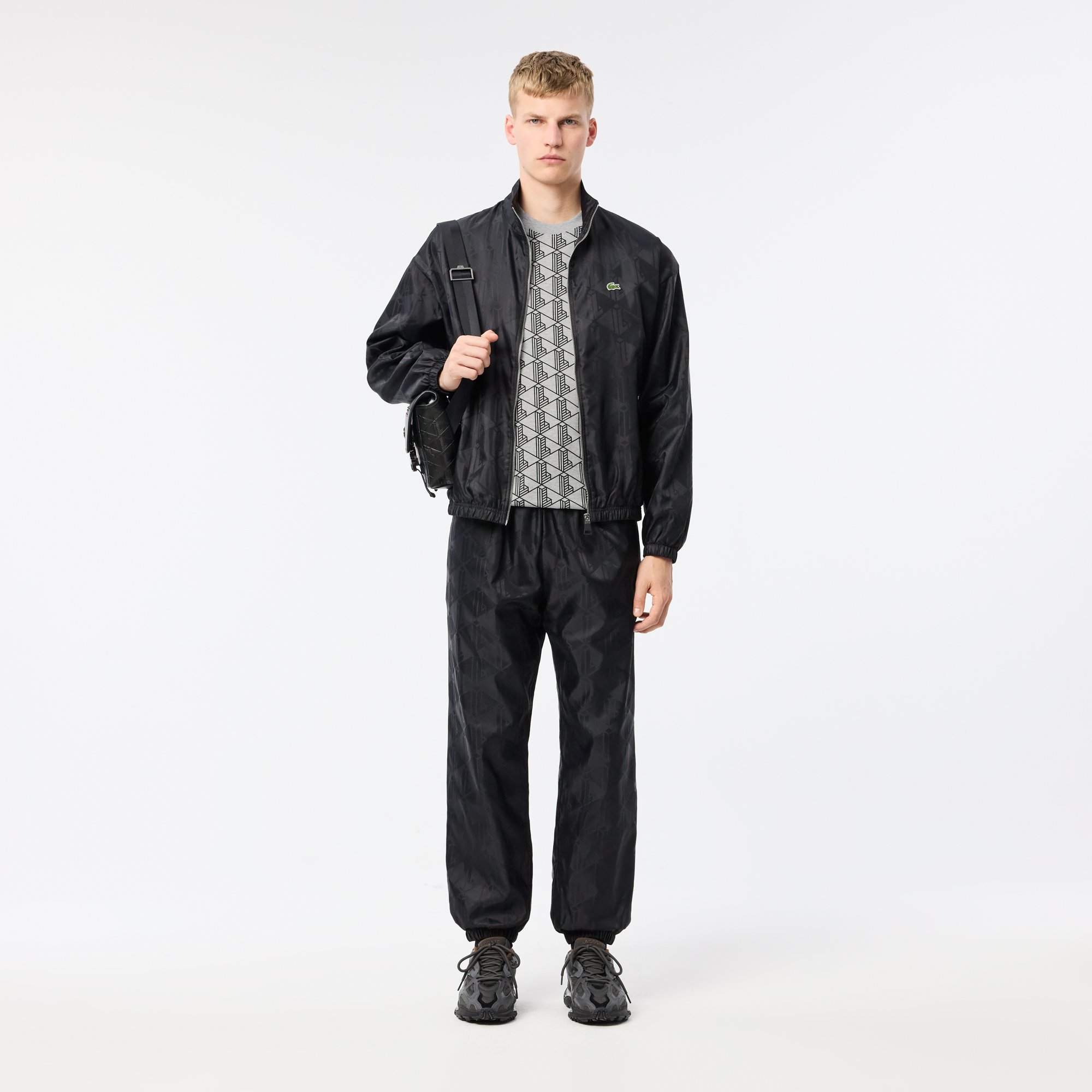 Áo Thun Lacoste Nam Chất Liệu Cotton Họa Tiết Monogram