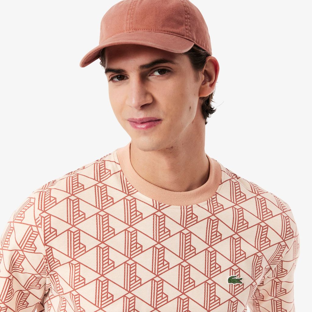 Áo Thun Lacoste Nam Chất Liệu Cotton Họa Tiết Monogram