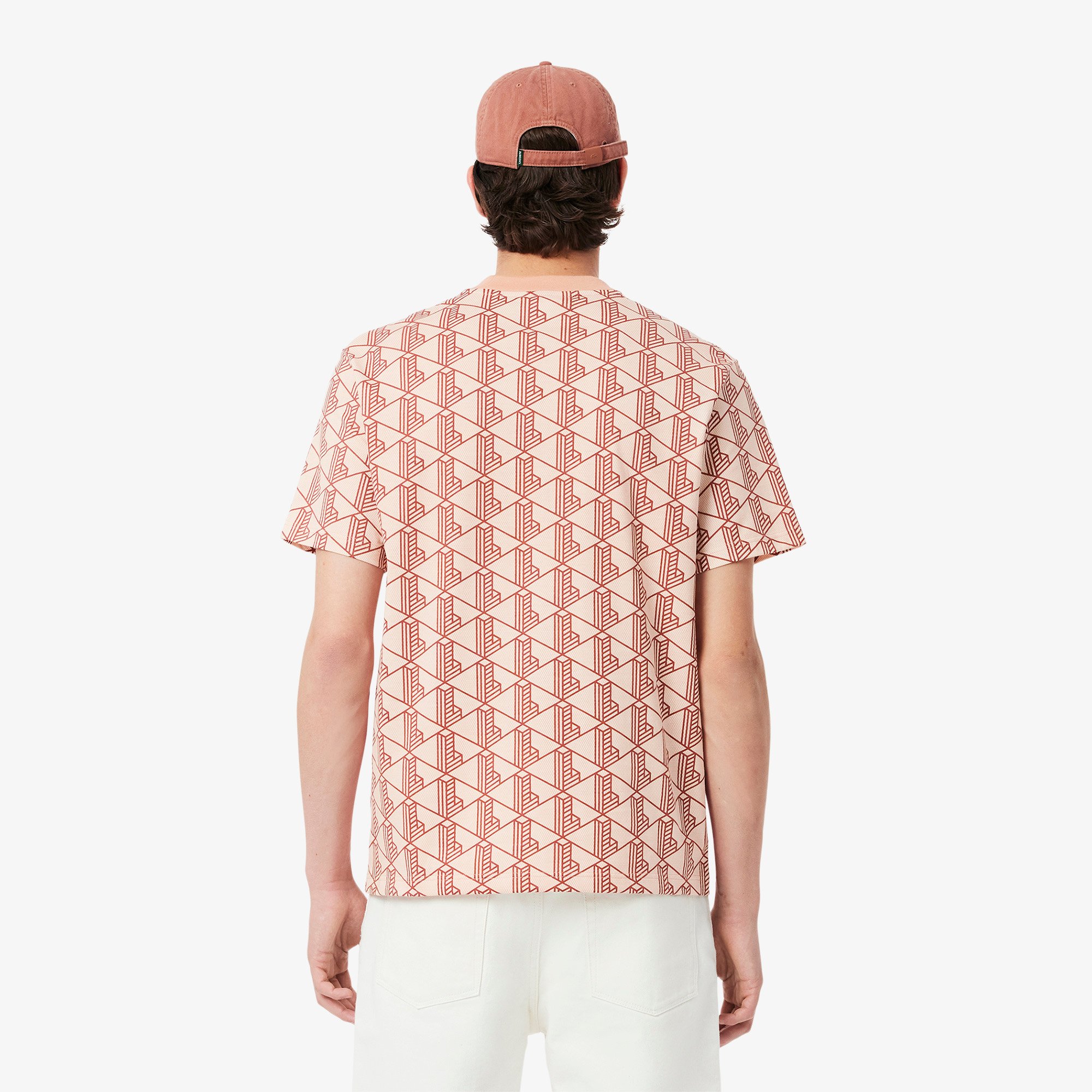 Áo Thun Lacoste Nam Chất Liệu Cotton Họa Tiết Monogram