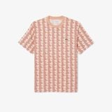 Áo Thun Lacoste Nam Chất Liệu Cotton Họa Tiết Monogram