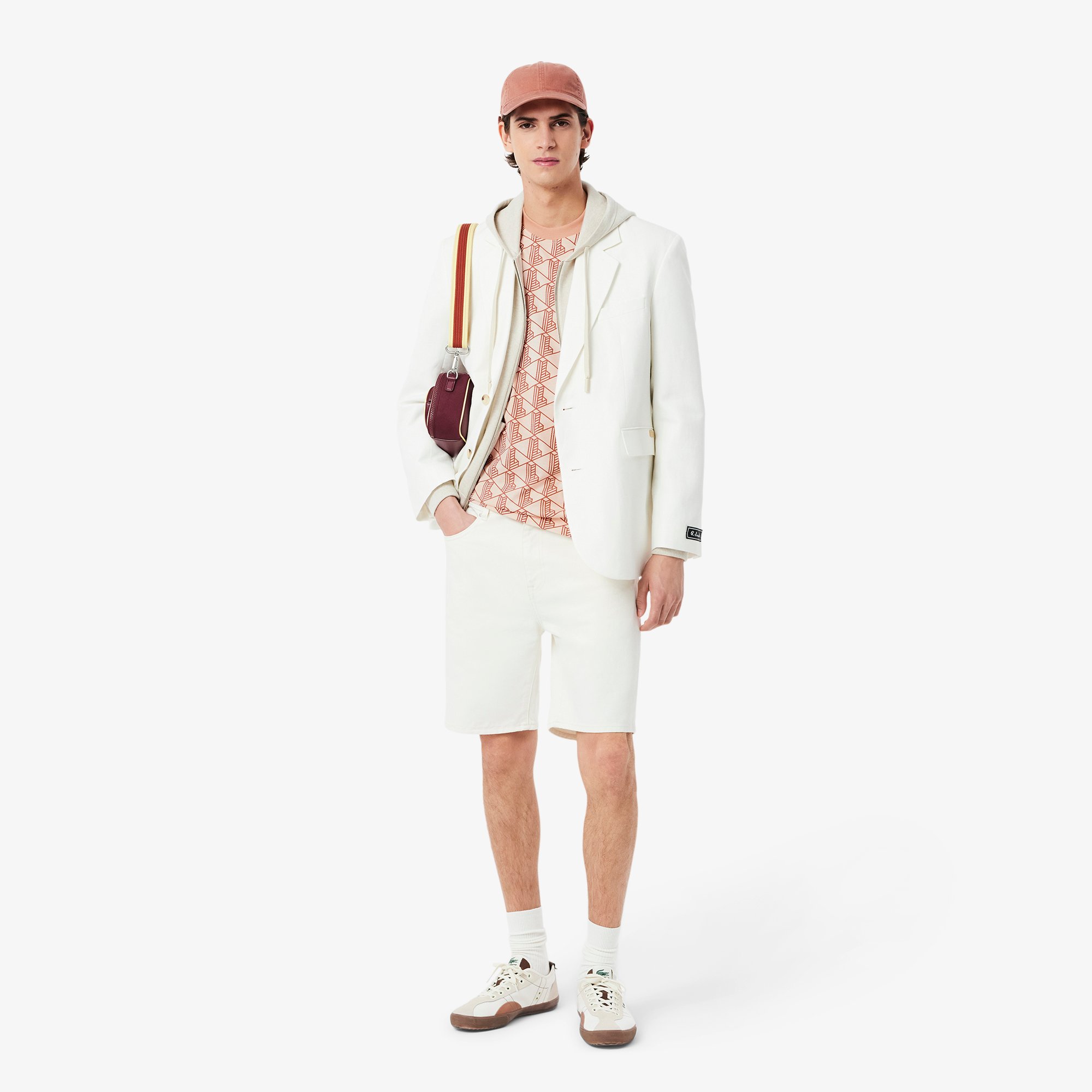 Áo Thun Lacoste Nam Chất Liệu Cotton Họa Tiết Monogram