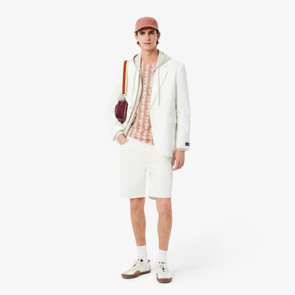 Áo Thun Lacoste Nam Chất Liệu Cotton Họa Tiết Monogram