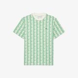 Áo Thun Lacoste Nam Chất Liệu Cotton Họa Tiết Monogram