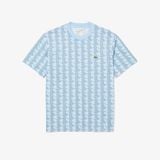 Áo Thun Lacoste Nam Chất Liệu Cotton Họa Tiết Monogram
