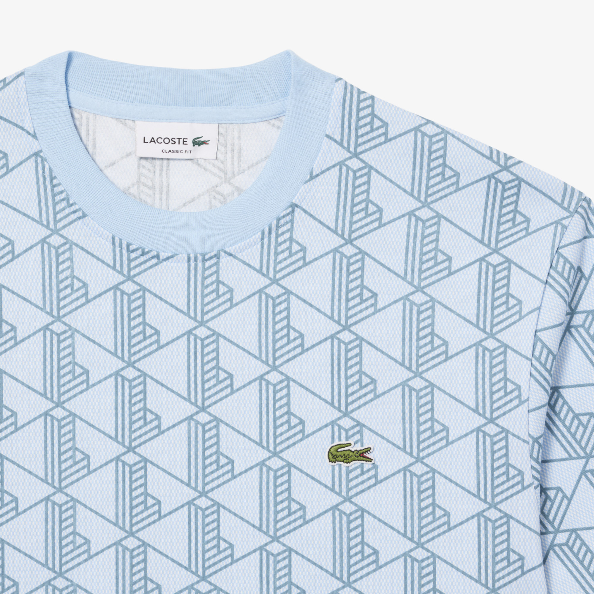 Áo Thun Lacoste Nam Chất Liệu Cotton Họa Tiết Monogram