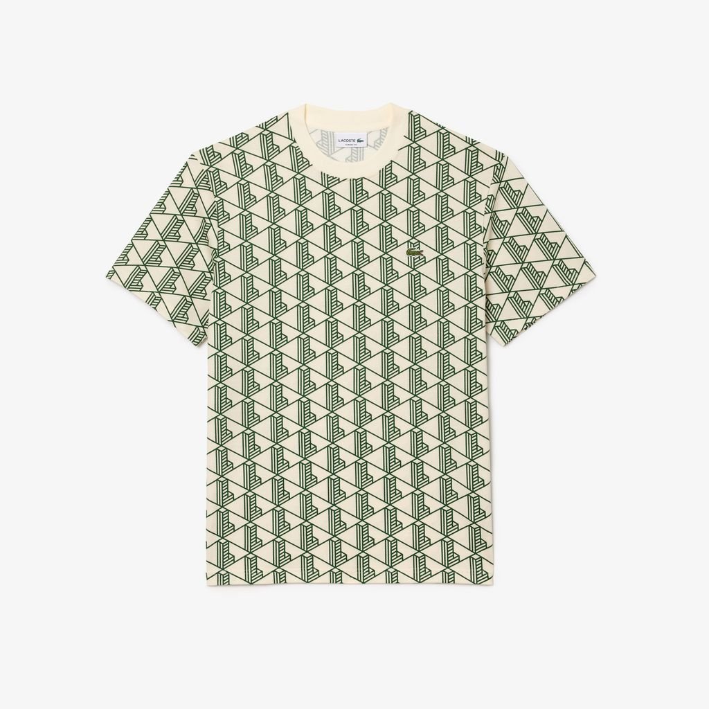 Áo Thun Lacoste Nam Chất Liệu Cotton Họa Tiết Monogram