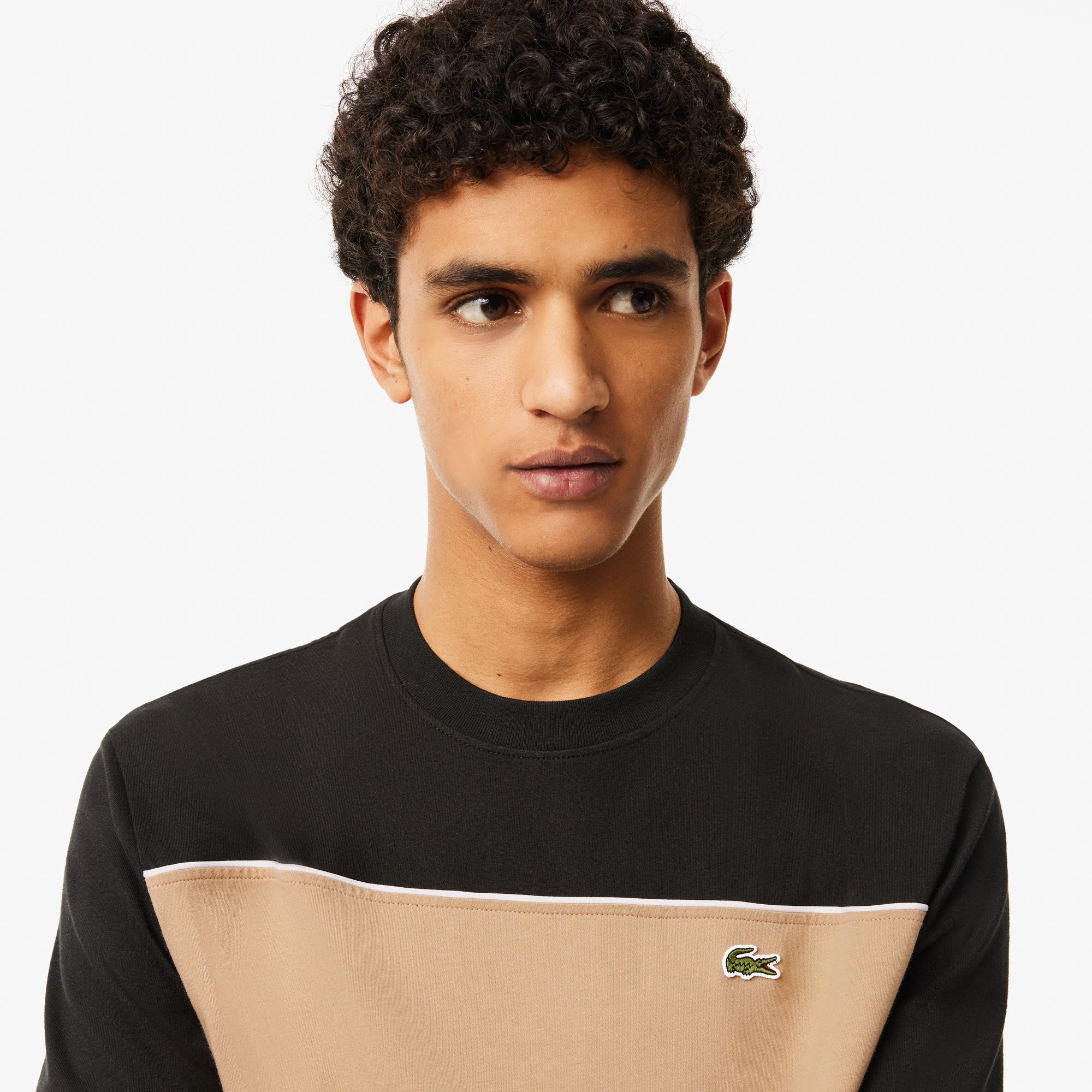 Áo Thun Lacoste Nam Chất Liệu Jersey Cotton Họa Tiết Color-Block