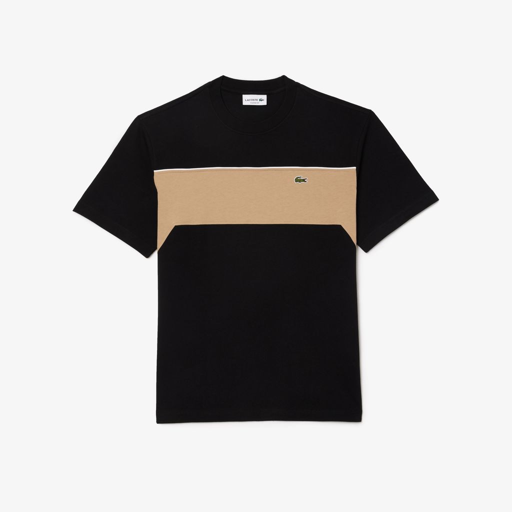 Áo Thun Lacoste Nam Chất Liệu Jersey Cotton Họa Tiết Color-Block