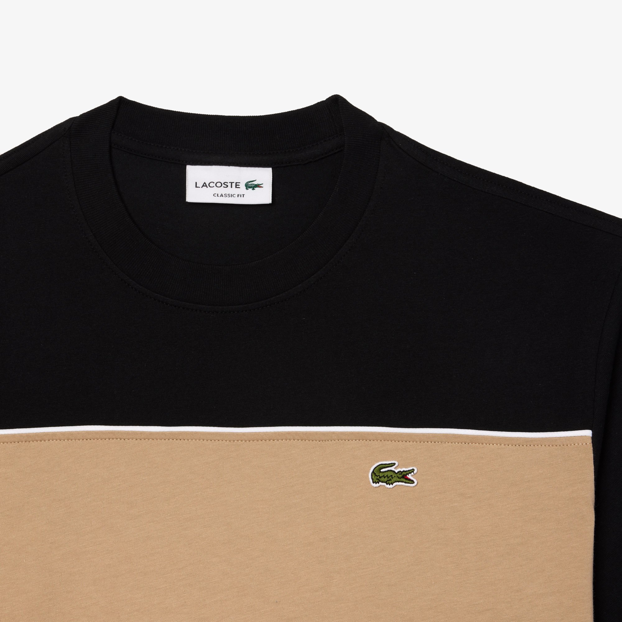 Áo Thun Lacoste Nam Chất Liệu Jersey Cotton Họa Tiết Color-Block
