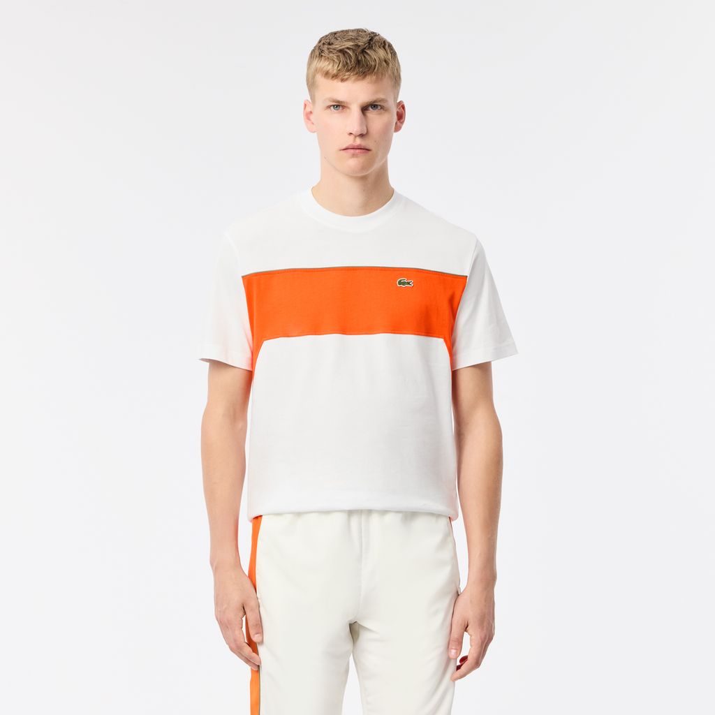 Áo Thun Lacoste Nam Chất Liệu Jersey Cotton Họa Tiết Color-Block