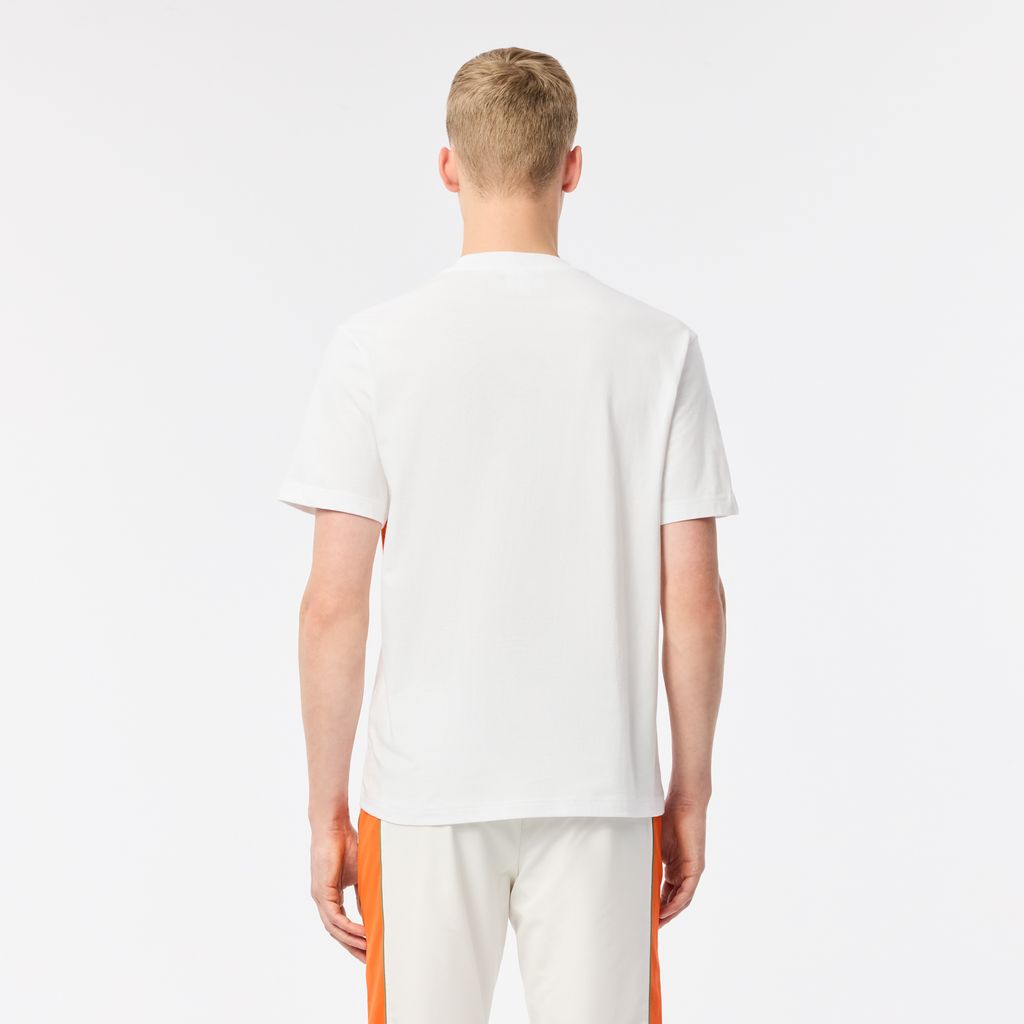 Áo Thun Lacoste Nam Chất Liệu Jersey Cotton Họa Tiết Color-Block