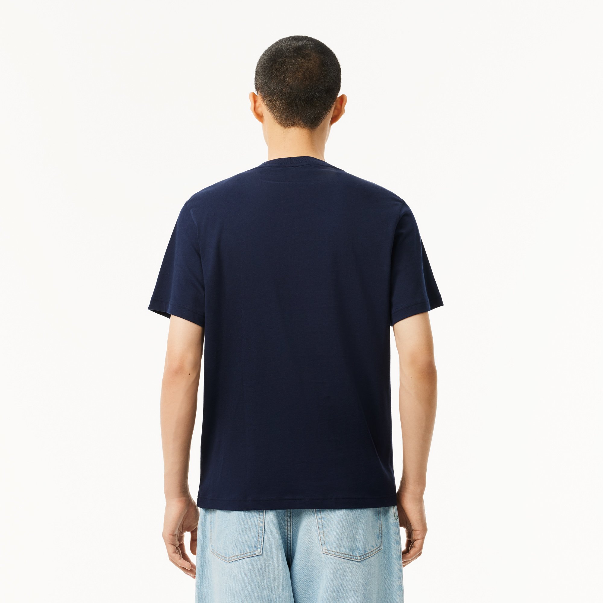 Áo Thun Lacoste Nam Chất Liệu Jersey Cotton Họa Tiết Color-Block