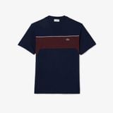 Áo Thun Lacoste Nam Chất Liệu Jersey Cotton Họa Tiết Color-Block