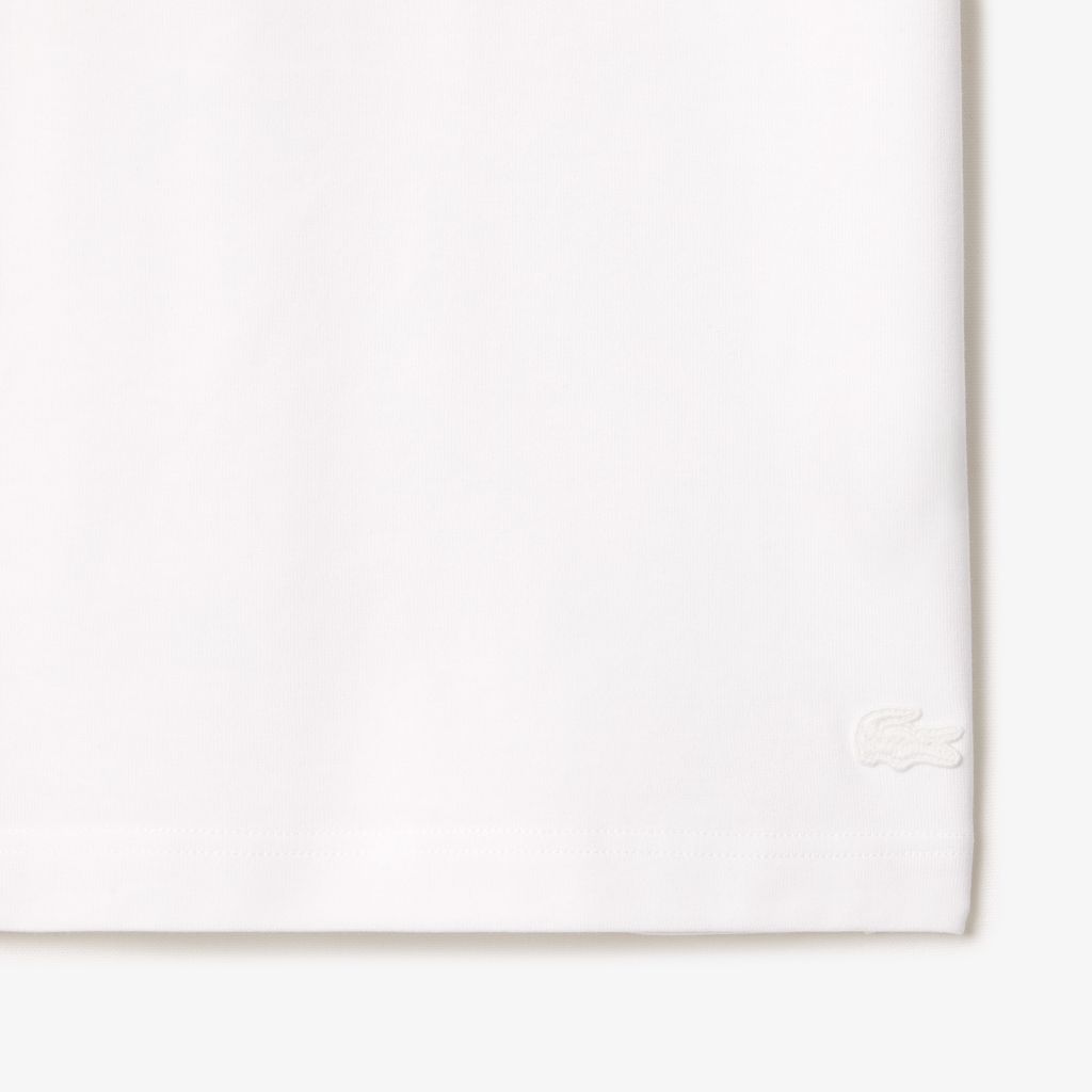 Áo Thun Lacoste Nam Chất Liệu Cotton Dày Có Logo