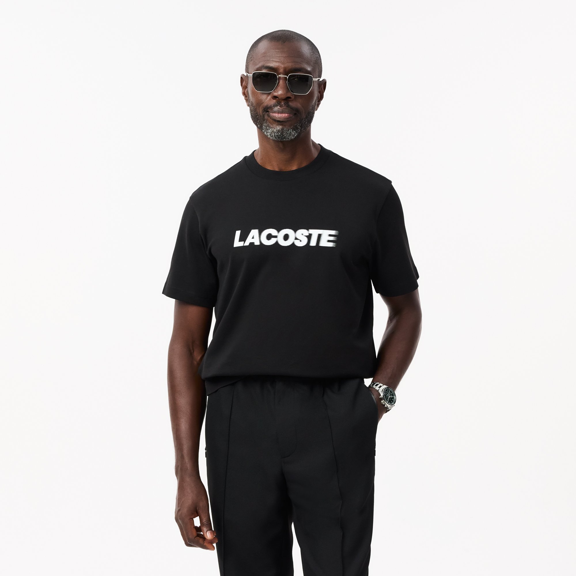 Áo Thun Lacoste Nam Chất Liệu Cotton Dày Có Logo