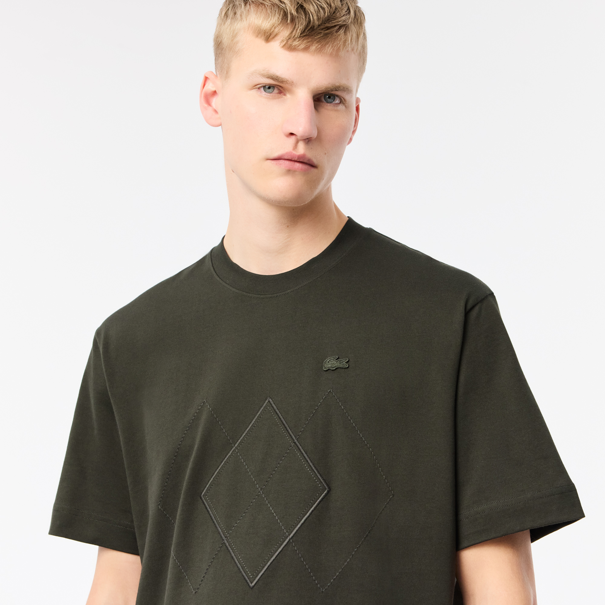 Áo Thun Lacoste Nam Dáng Rộng Chất Liệu Cotton