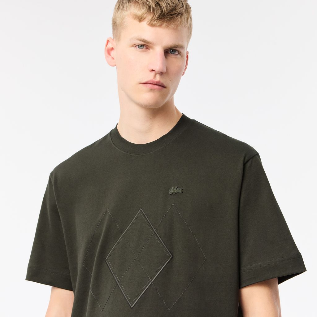 Áo Thun Lacoste Nam Dáng Rộng Chất Liệu Cotton