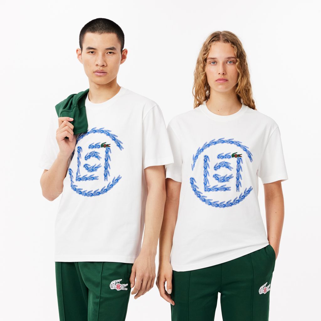 Áo Thun Lacoste Nam Lacoste x Clot Dáng Suông Chất Liệu Cotton