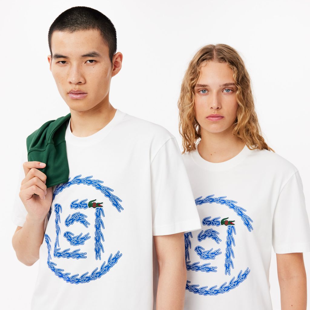 Áo Thun Lacoste Nam Lacoste x Clot Dáng Suông Chất Liệu Cotton